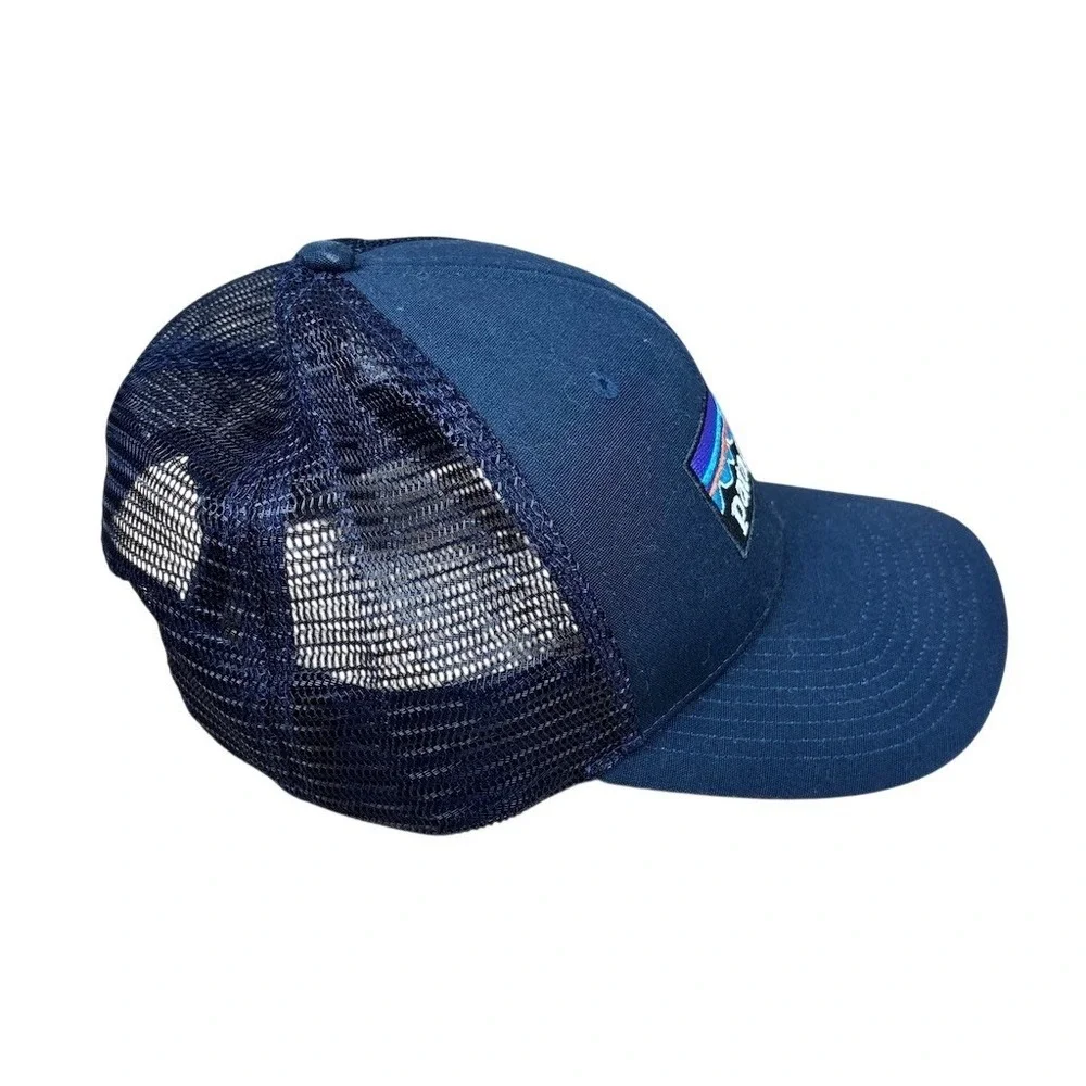 Patagonia‎ Trucker Hat Unisex One Size Blue Mesh Snapback Outdoor Casual